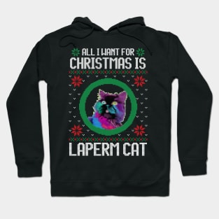 All I Want for Christmas is Laperm Cat - Christmas Gift for Cat Lover Hoodie